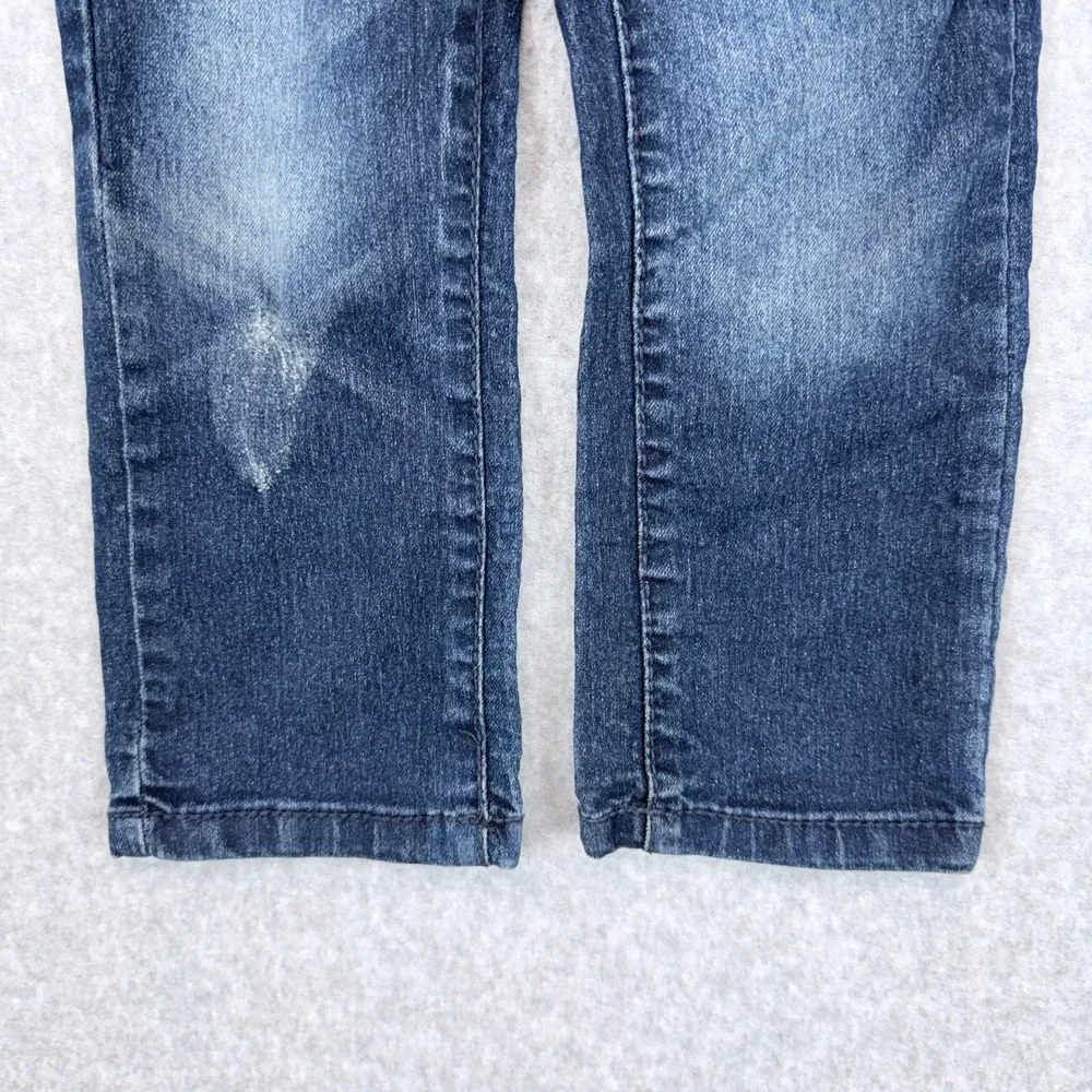 True Religion Ricky Relaxed Straight Jeans Kids 2T Blue Denim Streetwear Casual - Picture 4 of 7